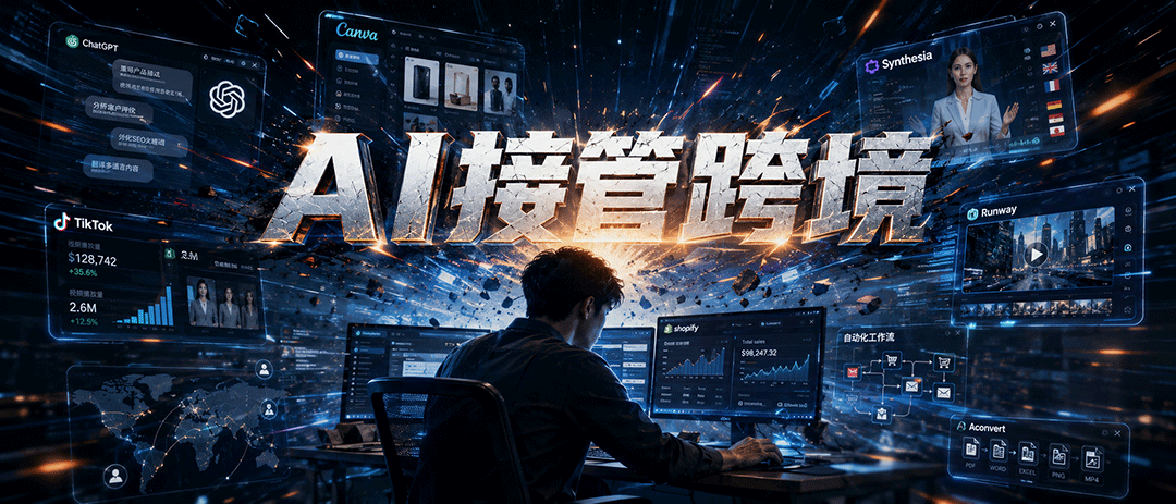 2026年了,还在手动做跨境?这几个AI工具,已经有人偷偷拿来“一个人干一个团队”了 跨境资讯 第1张-七谷跨境电商经验分享