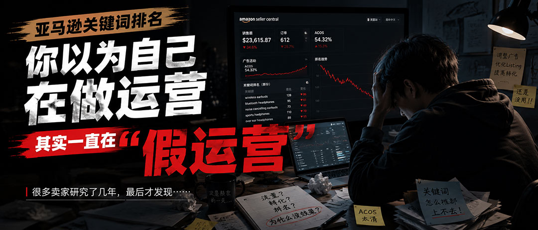 亚马逊关键词排名:很多卖家研究了几年,最后才发现自己一直在“假运营” 跨境资讯 第1张-七谷跨境电商经验分享