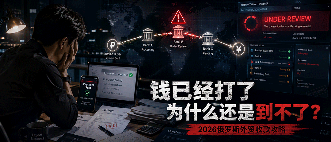 俄罗斯客户已经付款了,为什么钱还是到不了?2026年最新对俄收款攻略 外贸收款 第1张-七谷跨境电商经验分享