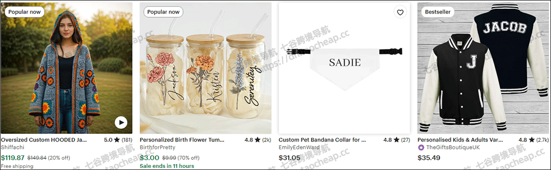 在Etsy赚钱的人,都在做这10类产品(附真实利润结构) 跨境资讯 第8张-七谷跨境电商经验分享
